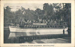 Tomoka River Steamer "Southland" Postcard