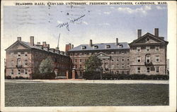 Standish Hall, Harvard University, Freshman Dormitories Postcard