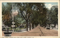 Court Street, Looking South From Court House Postcard