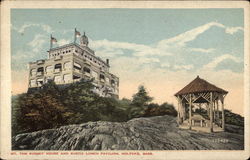 Mt. Tom Summit House and rustic lunch pavilion Postcard