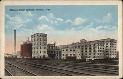 Clinton Sugar Refinery Iowa Postcard Postcard