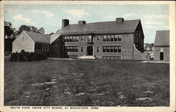 South View, Union City School Naugatuck, CT Postcard Postcard