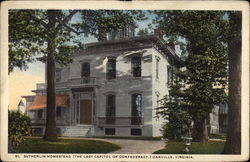 Sutherlin Homestead: The Last Capitol of Confederacy Danville, VA Postcard Postcard