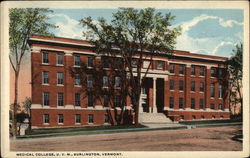 Medical College, UVM Burlington, VT Postcard Postcard