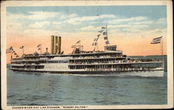 Hudson River Day Line Steamer, "Robert Fulton" Steamers Postcard Postcard