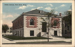 Public Library Fort Scott, KS Postcard Postcard