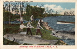 It Takes a Real Fisherman to Land These Postcard