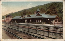 Scene Along the Erie RR, Station Postcard