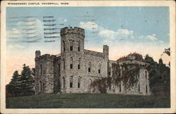 Winnekenni Castle Haverhill, MA Postcard Postcard