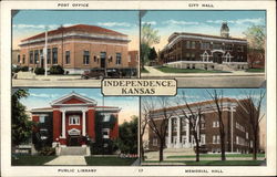 Scenes from Independence Kansas Postcard Postcard