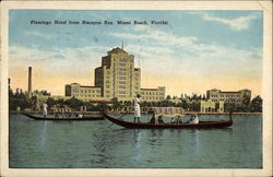 Flamingo Hotel from Biscayne Bay Postcard