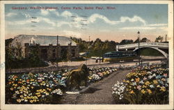 Gardens, Waiting Station, Como Park Postcard