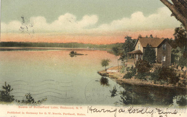 Scene of Butterfield Lake Redwood, NY