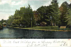 Water Scene - Oct 24th 1907 Detroit, MI Postcard Postcard