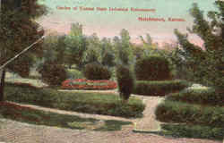 Garden of Kansas State Industrial Reformatory Postcard