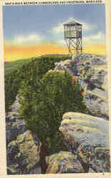 Dan's Rock Between Cumberland and Frostburg Postcard