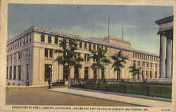 Enoch Pratt Free Library, Cathedral, Mulberry and Franklin Streets Baltimore, MD Postcard Postcard