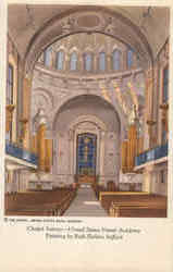 Chapel Interior US Naval Academy Postcard