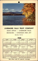 Livermore Falls Trust Company 1968 Postcard