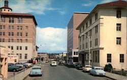 Gold Avenue Looking East From Fifth Street Albuquerque, NM Postcard Postcard