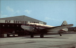 Delta Airlines C-46 Aircraft Postcard Postcard