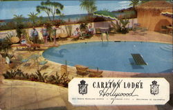 Carlton Lodge Hollywood, CA Postcard Postcard