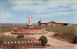 Sacred Heart Shrine of Sacred Heart Church Oscoda, MI Postcard Postcard