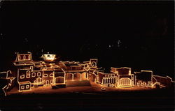 "Christmas In Lights" Postcard