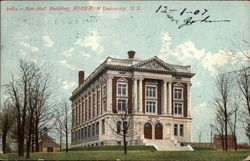 New Hall Building, Fordham University Postcard