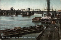 Harlem River, Showing Second Avenue Bridge Postcard