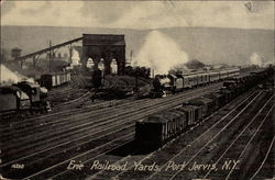 Erie Railroad Yards Port Jervis, NY Postcard Postcard