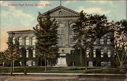 Western High School Postcard