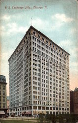 RR Exchange Bldg Postcard