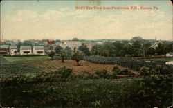 Bird's Eye View From Perkionian R. R Emaus, PA Postcard Postcard