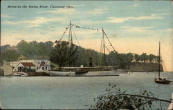 Scene on the Rocky River Postcard