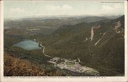 Profile House and Echo Lake from Cannon Mountain Postcard