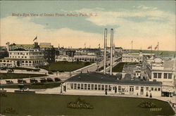 Bird's-Eye View of Ocean Front Postcard