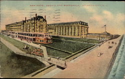 New Hotel Dennis and Boardwalk Postcard