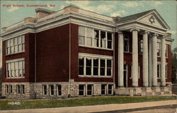 High School Cumberland, MD Postcard Postcard