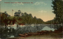 Potomac Club and River Postcard