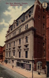 The New Masonic Temple Postcard