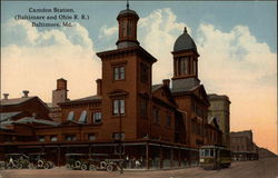 Camden Station - Baltimore and Ohio R.R Postcard