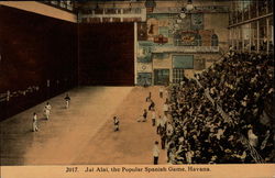 Jai Alai, the popular Spanish game Havana, Cuba Postcard Postcard