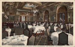 Hotel Alexandria - Franco-Italian Dining Salon Postcard