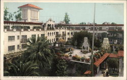 Patio, Glenwood Mission Inn Postcard