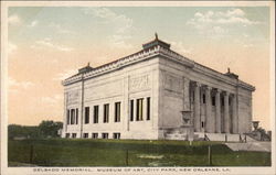 Delgado Memorial, Museum of Art, City Park New Orleans, LA Postcard Postcard