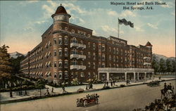 Majestic Hotel and Bath House Hot Springs, AR Postcard Postcard