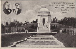 Monument to William McKinley, West Lawn Cemetary Postcard