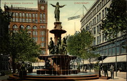 Tyler Davidson Fountain Postcard