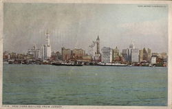 City Skyline from New Jersey New York, NY Postcard Postcard